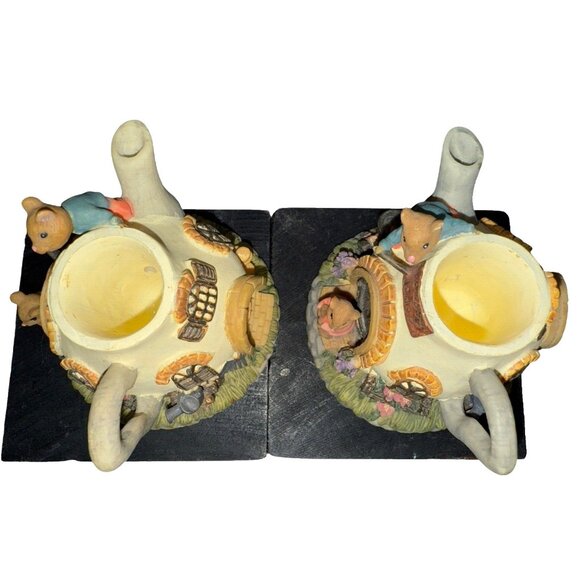 Dezine Moussy Lodge Mini Cottage Mini Teapot 1993 Decoration 3" Removable Lid - Picture 5 of 9